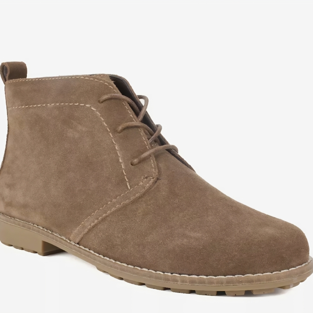 Women's White Mountain Auburn Chukka Boot Taupe Suede 8M